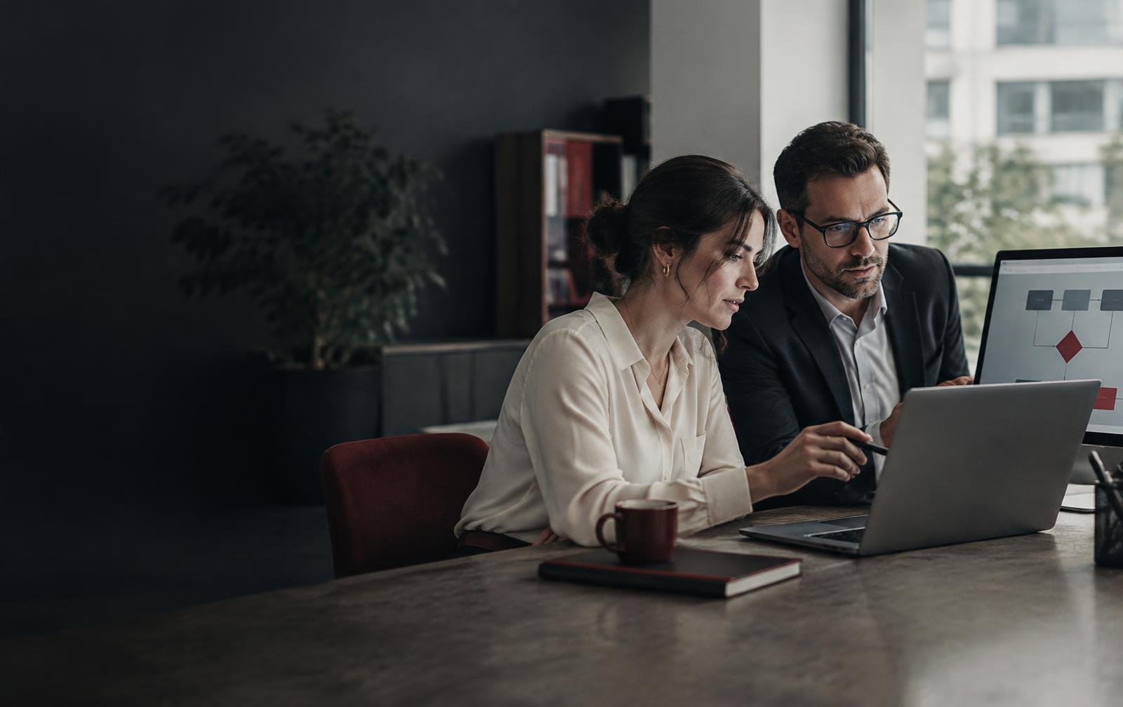 Professionals combining technology with human review